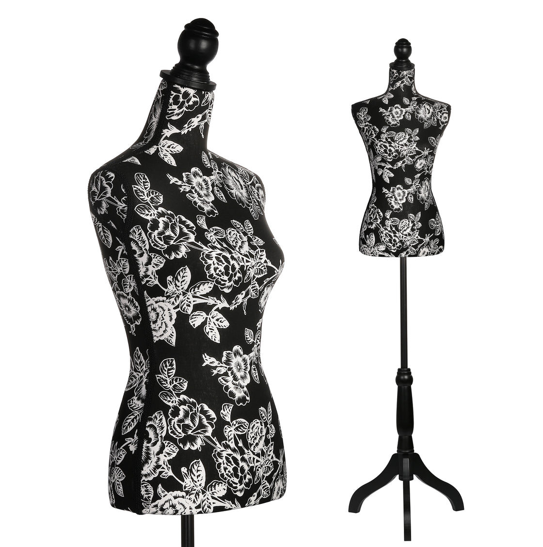 Female Dress Form Mannequin Body Torso Stand with Adjustable Height Stand