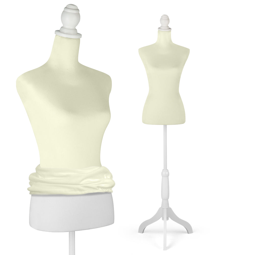 Female Dress Form Mannequin Body Torso Stand with Adjustable Height Stand