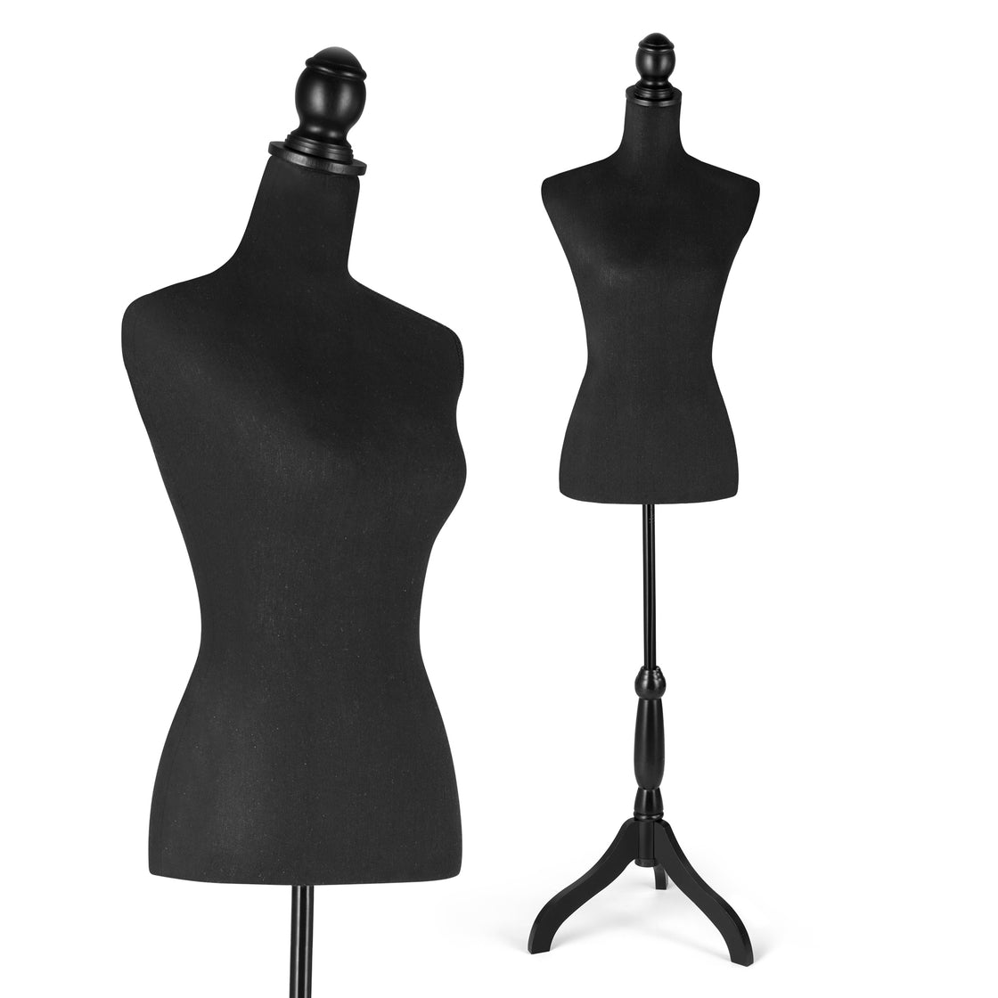 Female Dress Form Mannequin Body Torso Stand with Adjustable Height Stand