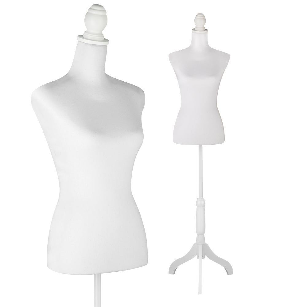 Female Dress Form Mannequin Body Torso Stand with Adjustable Height Stand