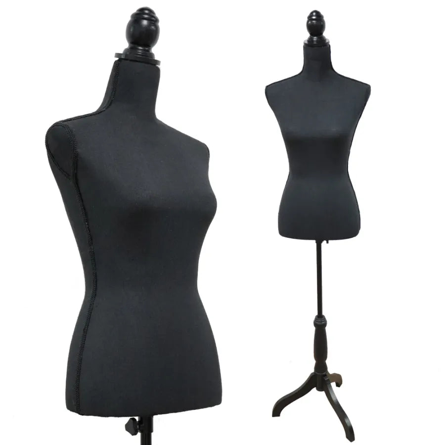 Female Dress Form Mannequin Body Torso Stand with Adjustable Height Stand